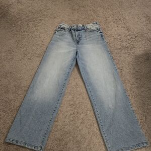 Wide Leg Light Blue Jeans